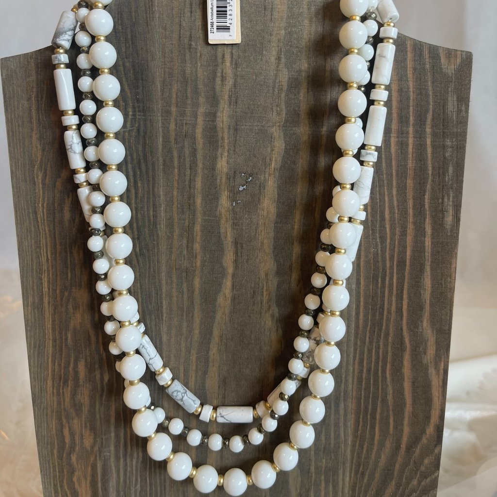 Spartina 449 Antebellum Layered Necklace 18 Gold Plated Nwt 61$
